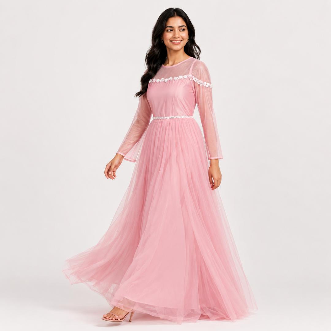 Blush Fairy Tulle Princess Gown