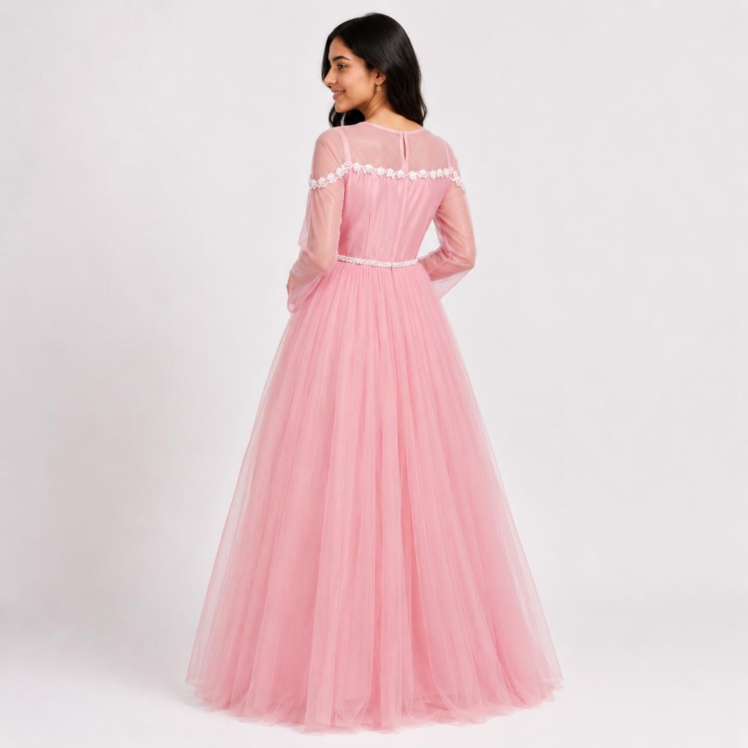 Blush Fairy Tulle Princess Gown