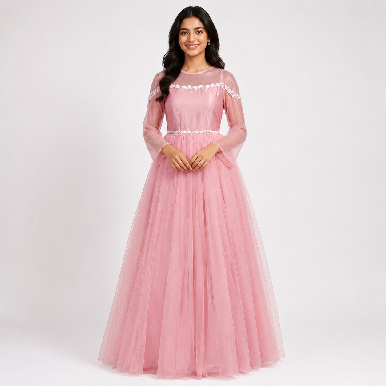 Blush Fairy Tulle Princess Gown