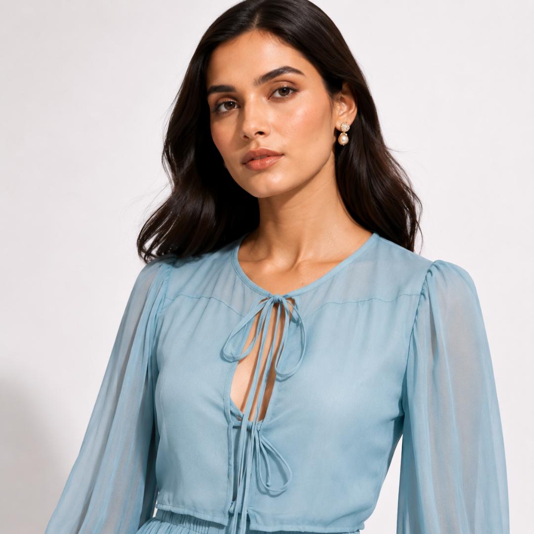 Celeste Ribbon Tiered Maxi Dress