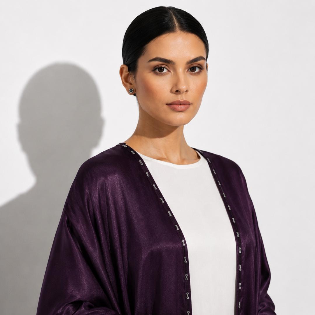 Royal Amethyst Flow Abaya
